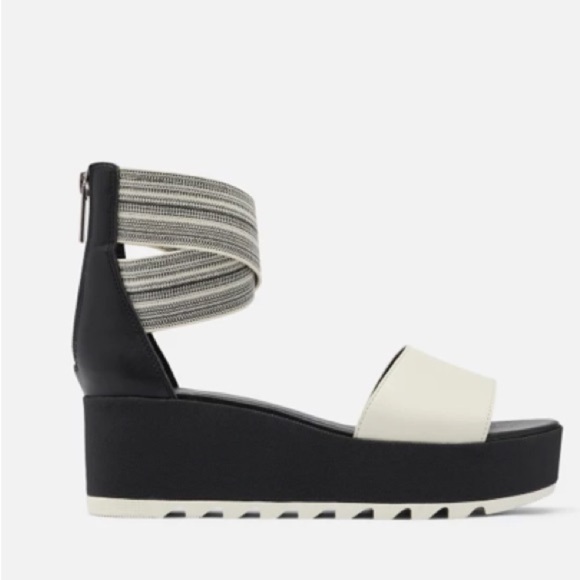 SOREL CAMERON FLATFORM ANKLE STRAP WEDGE SANDAL Size 7 Vacation Summer Beach - Picture 1 of 15